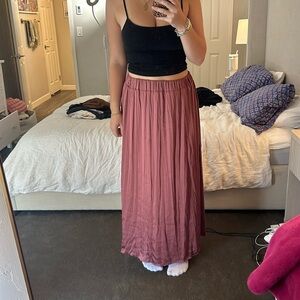 Zara Silk Maxi Skirt